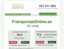 Tablet Screenshot of franquiciasonline.es